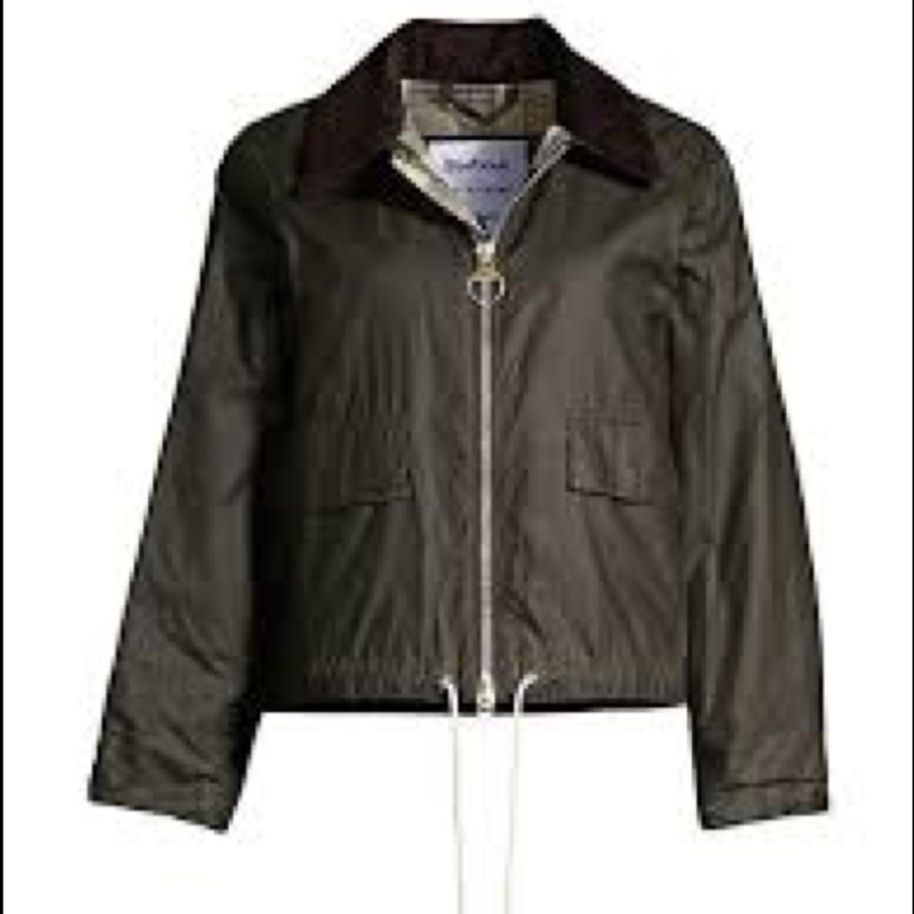 Barbour by Alexa Chung Margot wax rain coat Jacket sz 8